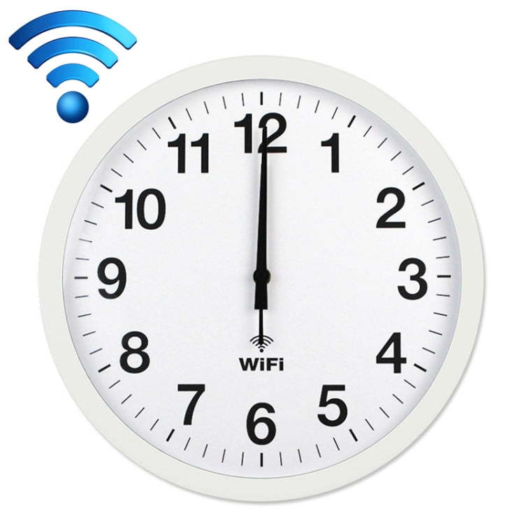 Rete intelligente Sincronizzazione automatica dell'ora Orologio da parete Wi-Fi Orologio da salotto silenzioso moderno e minimalista, 12 inch, 14 inch, 16 inch
