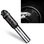 WILD MAN Pompa da bicicletta portatile ad alta pressione per bici da strada di montagna e mini pompa da basket universale con bocca francese, GK1 (Bright Black), GK1 (Bright Silver)