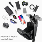Wild Man Ts9 per scooter/bicicletta Borsa anteriore universale impermeabile in PU + guscio rigido in Eva con avviso riflettente, capacità: 2,5 l