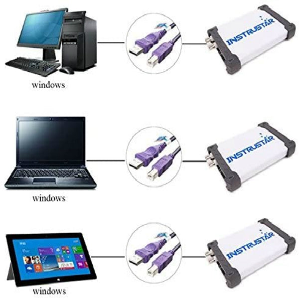 ISDS205A Multifunctional 20M Bandwidth USB Virtual Digital Oscilloscope PC Spectrum Analyzer and Data Recorder 48MGS/s