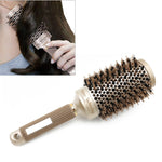Spazzola rotonda con pettine per capelli in alluminio ceramico con setole in nylon Spazzola per capelli professionale per barbiere