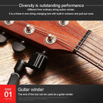 Set di strumenti per la modifica delle corde della chitarra Trimmer per corde Avvolgimento delle corde Accessori per chitarra con morsetto tre in uno