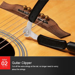 Set di strumenti per la modifica delle corde della chitarra Trimmer per corde Avvolgimento delle corde Accessori per chitarra con morsetto tre in uno