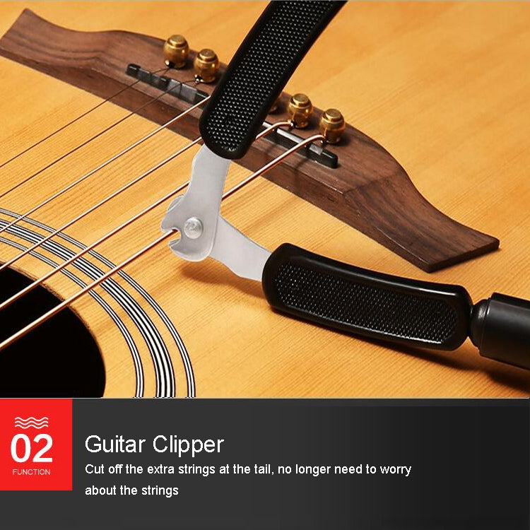 Set di strumenti per la modifica delle corde della chitarra Trimmer per corde Avvolgimento delle corde Accessori per chitarra con morsetto tre in uno