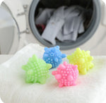 5 pezzi anti-avvolgimento forte decontaminazione palla per bucato lavatrice domestica stella marina sfera di pulizia solida, Cleaning Ball