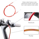 2 pezzi per Xiaomi Mijia M365 Scooter elettrico cavo freno a disco posteriore conduttura del freno