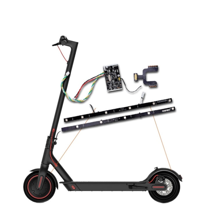 3 in 1 per Xiaomi Mijia M365 Scheda principale di controllo batteria scooter + Scheda morbida + Set strisce laterali, Battery Control Board