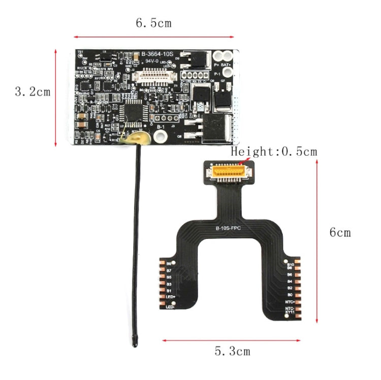 3 in 1 per Xiaomi Mijia M365 Scheda principale di controllo batteria scooter + Scheda morbida + Set strisce laterali, Battery Control Board