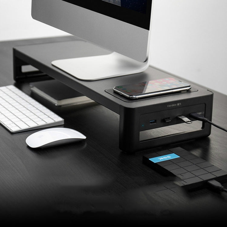 Monitor del computer Vaydeer Base di archiviazione desktop con schermo desktop maggiorato, Simple Configuration, High Configuration 2.0, High Configuration 3.0, Wireless Charger