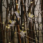 10 sacchetti di decorazioni natalizie con ciondolo angelo trasparente, ornamenti per l'albero di Natale, 4pcs/bag