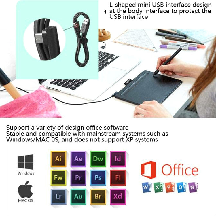 Tavoletta grafica Wacom Intuos CTL-4100 per PC e Mac