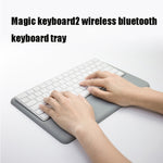 Base con cuscinetto da polso in silicone memory foam con supporto per tastiera wireless per Apple Magic Keyboard 2, S, L