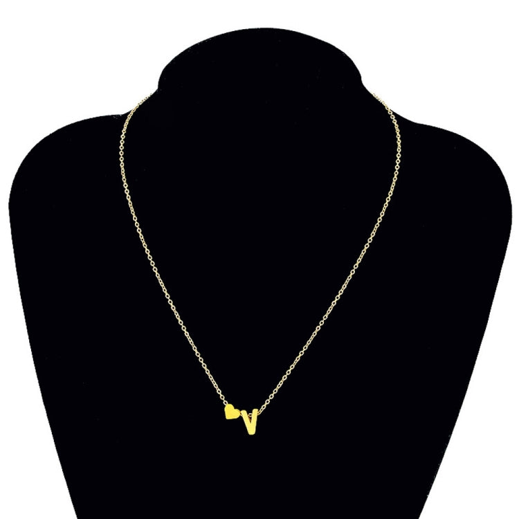 Collana iniziale con cuore piccolo e alla moda, collana con lettera personalizzata, gioielli con nome per accessori da donna, regalo per la fidanzata, A, B, C, D, E, F, G, H, I, J, K, L, M, N, O, P, Q, R, S, T, U, V, W, X, Y, Z