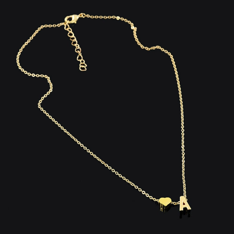 Collana iniziale con cuore piccolo e alla moda, collana con lettera personalizzata, gioielli con nome per accessori da donna, regalo per la fidanzata, A, B, C, D, E, F, G, H, I, J, K, L, M, N, O, P, Q, R, S, T, U, V, W, X, Y, Z