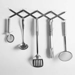Portaoggetti retrattile da 2 pezzi Portaoggetti da cucina pieghevole multifunzionale Portautensili da cucina in acciaio inossidabile, Stainless Steel Rack