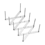 Portaoggetti retrattile da 2 pezzi Portaoggetti da cucina pieghevole multifunzionale Portautensili da cucina in acciaio inossidabile, Stainless Steel Rack