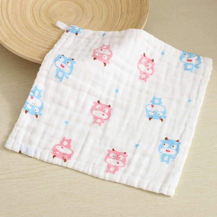 5 pezzi di garza a sei strati in cotone per bambini, fazzoletti quadrati per saliva, stili di consegna casuale, 25x25cm, 30x30cm