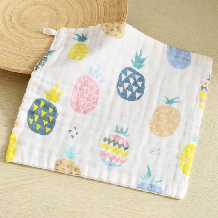 5 pezzi di garza a sei strati in cotone per bambini, fazzoletti quadrati per saliva, stili di consegna casuale, 25x25cm, 30x30cm