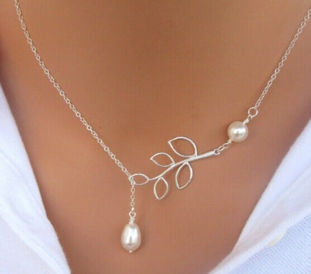 Collane con pendente a catena maglione argento lungo elegante e bello da donna