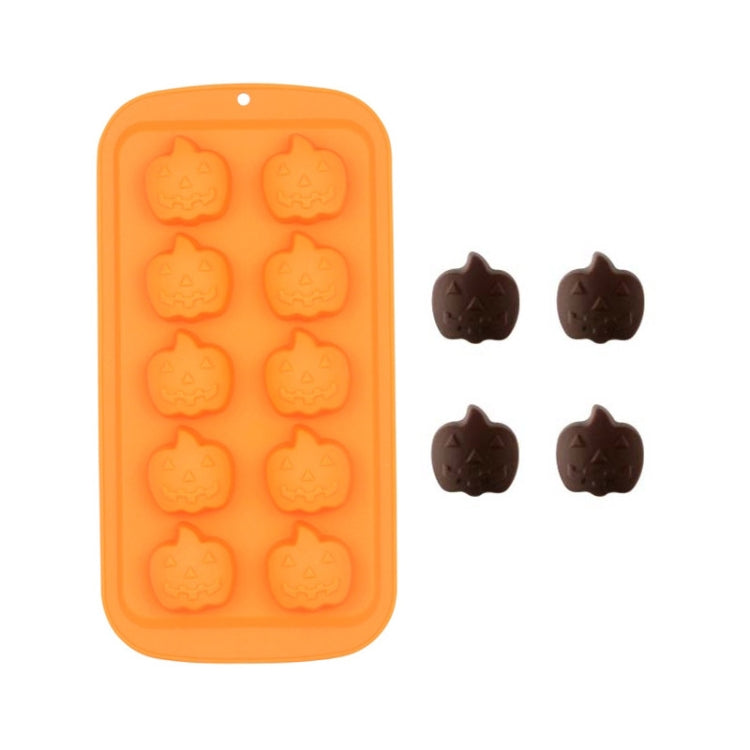 Set da 3 stampi per cioccolato per cartoni animati di Halloween, Skull Shape, Pumpkin Head Shape, Wizard Hat Shape, Bat Shape