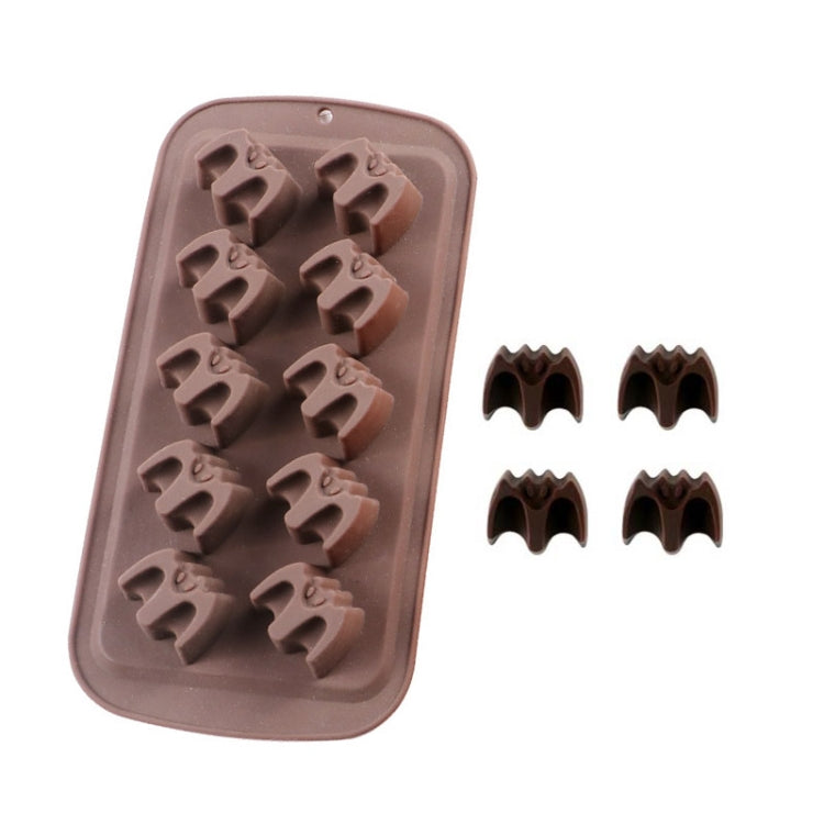 Set da 3 stampi per cioccolato per cartoni animati di Halloween, Skull Shape, Pumpkin Head Shape, Wizard Hat Shape, Bat Shape