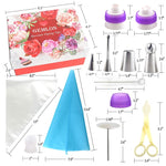 Set di bocche decorative 88 in 1 Set di gioielli per la cottura di torte, 88 PCS/Set