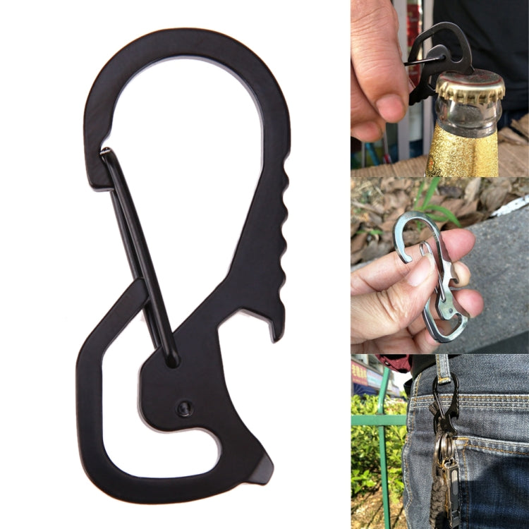 Attrezzi da esterno Moschettone Cacciavite esagonale Apribottiglie Anello portachiavi Accessori per arrampicata