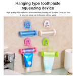 Estrusore per dentifricio appendibile con ventosa creativa da 2 pezzi con ventosa e supporto