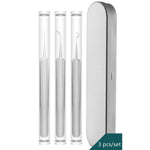 3 set di aghi per acne in acciaio inossidabile con morsetto per acne, per spremere lo strumento per punti neri dell'acne, 2 in 1, 5 in 1