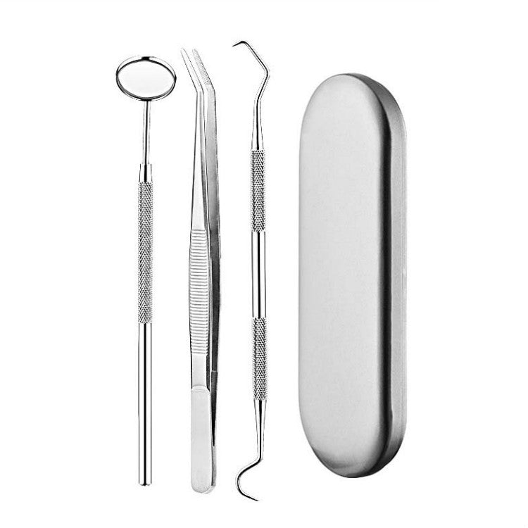 Set di strumenti per dentista per strumenti per tartaro per cure odontoiatriche in acciaio inossidabile, 3 in 1 Silver Box, 5 in 1 Silver Box, 6 in 1 Silver Box, 6 in 1 Pink Box, 6 in 1 Black Box, 5 in 1 Steel Side Leather Case