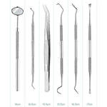 Set di strumenti per dentista per strumenti per tartaro per cure odontoiatriche in acciaio inossidabile, 3 in 1 Silver Box, 5 in 1 Silver Box, 6 in 1 Silver Box, 6 in 1 Pink Box, 6 in 1 Black Box, 5 in 1 Steel Side Leather Case