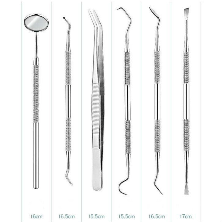 Set di strumenti per dentista per strumenti per tartaro per cure odontoiatriche in acciaio inossidabile, 3 in 1 Silver Box, 5 in 1 Silver Box, 6 in 1 Silver Box, 6 in 1 Pink Box, 6 in 1 Black Box, 5 in 1 Steel Side Leather Case
