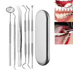 Set di strumenti per dentista per strumenti per tartaro per cure odontoiatriche in acciaio inossidabile, 3 in 1 Silver Box, 5 in 1 Silver Box, 6 in 1 Silver Box, 6 in 1 Pink Box, 6 in 1 Black Box, 5 in 1 Steel Side Leather Case