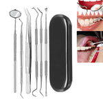 Set di strumenti per dentista per strumenti per tartaro per cure odontoiatriche in acciaio inossidabile, 3 in 1 Silver Box, 5 in 1 Silver Box, 6 in 1 Silver Box, 6 in 1 Pink Box, 6 in 1 Black Box, 5 in 1 Steel Side Leather Case