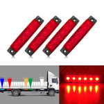 4 PCS 12V 6 SMD Auto Car Bus Camion Carri Luci di posizione laterali esterne LED Indicatore di direzione del rimorchio Lampada laterale posteriore