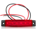 4 PCS 12V 6 SMD Auto Car Bus Camion Carri Luci di posizione laterali esterne LED Indicatore di direzione del rimorchio Lampada laterale posteriore