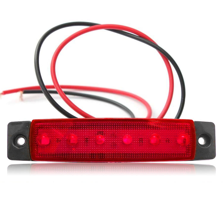 4 PCS 12V 6 SMD Auto Car Bus Camion Carri Luci di posizione laterali esterne LED Indicatore di direzione del rimorchio Lampada laterale posteriore