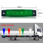 4 PCS 12V 6 SMD Auto Car Bus Camion Carri Luci di posizione laterali esterne LED Indicatore di direzione del rimorchio Lampada laterale posteriore