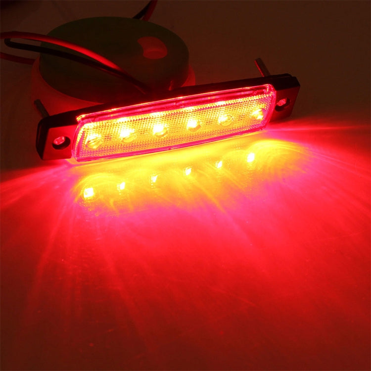 4 PCS 12V 6 SMD Auto Car Bus Camion Carri Luci di posizione laterali esterne LED Indicatore di direzione del rimorchio Lampada laterale posteriore