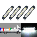 4 PCS 12V 6 SMD Auto Car Bus Camion Carri Luci di posizione laterali esterne LED Indicatore di direzione del rimorchio Lampada laterale posteriore