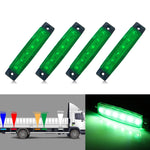 4 PCS 12V 6 SMD Auto Car Bus Camion Carri Luci di posizione laterali esterne LED Indicatore di direzione del rimorchio Lampada laterale posteriore