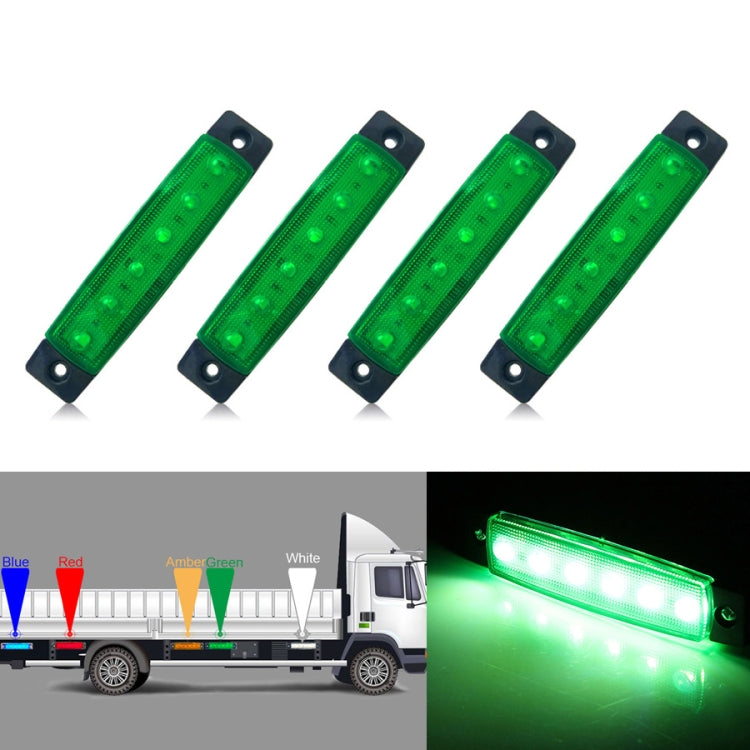 4 PCS 12V 6 SMD Auto Car Bus Camion Carri Luci di posizione laterali esterne LED Indicatore di direzione del rimorchio Lampada laterale posteriore