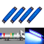 4 PCS 12V 6 SMD Auto Car Bus Camion Carri Luci di posizione laterali esterne LED Indicatore di direzione del rimorchio Lampada laterale posteriore