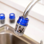 2 pezzi filtro per rubinetto della cucina depuratore d'acqua per uso domestico filtro per l'acqua a tre strati al carbone attivo, Faucet Filter