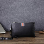 Portamonete intelligente antifurto e antismarrimento in pelle da uomo con pochette casual in pelle, Large, Small
