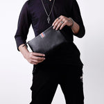 Portamonete intelligente antifurto e antismarrimento in pelle da uomo con pochette casual in pelle, Large, Small