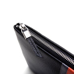 Portamonete intelligente antifurto e antismarrimento in pelle da uomo con pochette casual in pelle, Large, Small