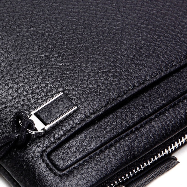 Portamonete intelligente antifurto e antismarrimento in pelle da uomo con pochette casual in pelle, Large, Small