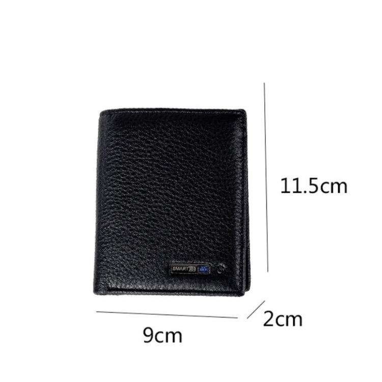 Portafoglio verticale Smart Bluetooth Borsa in pelle antifurto antismarrimento, Smart