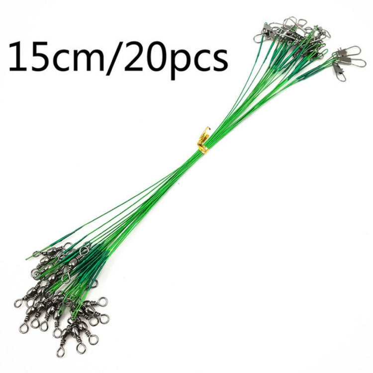 Cavo anteriore Luya da 20 pezzi con filo anti-morso, 15CM, 20CM, 25CM, 30CM